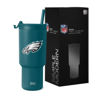 Picture of Simple Modern Officially Licensed NFL Philadelphia Eagles 30 oz Tumbler with Flip Lid and Straws | Insulated Cup Stainless Steel | Gifts for Men Women | Trek Collection | Philadelphia Eagles