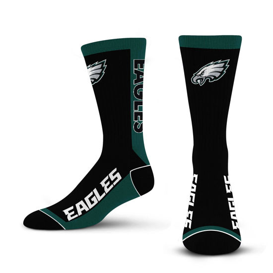Picture of For Bare Feet NFL PHILADELPHIA EAGLES MVP Crew Sock Team Color Large