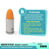 Picture of GORTAR 9mm Snap Caps Training Dummy Rounds Practice Safe Loading Firing Close to Real Weight -12 Pcs