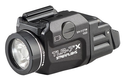 Picture of Streamlight 69424 TLR-7 X 500-Lumen Compact Tactical Weapon Light, Includes High, Low Paddle Switches and Key Kit, Black
