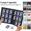 Picture of Trading Card Binder 9 Pocket, Fabmaker PU Cover Card Collection Binder for 360 Cards, Premium Card Book, Sturdy Card Holder Folders, Card Album for YuGiOh, MTG, TCG, Game Cards & Sports Cards, Black