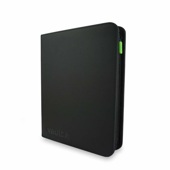 Picture of Vault X Premium Exo-Tec Zip Binder - 4 Pocket Trading Card Album Folder - 160 Side Loading Pocket Binder for TCG (Black)
