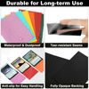 Picture of Black MTG Card Sleeves 200 Pack, Standard Card Sleeves Sturdy MTG Sleeves Matte Back Finish, Perfect Shuffling - Protect All Your Trading Cards Collectible Cards by Fabmaker, Never Tear