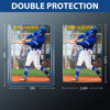 Picture of 200 Card Sleeves Top Loads for Cards, 3"x4" Baseball Card Protectors Hard Plastic, Toploads for Cards, Hard Card Sleeves, Sports Card Holder for Trading Card (100 Hard Card Sleeves + 100 Soft Sleeves)