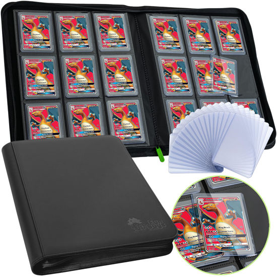 Picture of Toploader Binder, Trading Card Binder Storage, 252 9 Pocket Top Loader Binder, Pokemon Binder, Card Collection Binder, Yugioh Cards Binder, MTG Binder