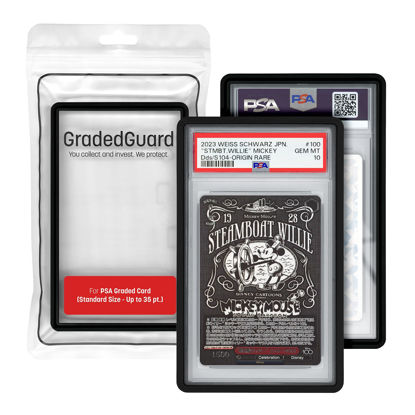 Picture of GradedGuard Graded Card Guard Case for Standard PSA Slab Case | Multiple Colors | Soft Touch Matte Finish | Stackable | Made to Fit PSA | Solid TPU and PC Design. (Black)