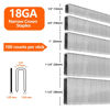 Picture of SITLDY 1000-Count 1/2 Inch Length, 18 Gauge 1/4 Inch Narrow Crown Staples, Heavy Duty Beveled Chiseled Pointed Galvanized Staples, for Pneumatic, Electric 18GA Stapler Gun