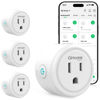 Picture of GHome Smart Plug,WiFi Smart Plugs Compatible with Alexa and Google Home,Smart WiFi Outlet with Remote Control and Timer Function,2.4GHz Wi-Fi Only,No Hub Required, ETL FCC Listed,White(4 Pack)
