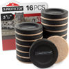 Picture of Felt Furniture Sliders for Hardwood Floors X-PROTECTOR 16 PCS 3 ½” - Furniture Slider with Unique Design - Heavy-Duty Furniture Movers for Hard Surfaces - Felt Sliders - Move Your Furniture Easily!