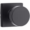Picture of Kwikset Pismo Interior Passage Door Knob, Handle For Closet and Hallway Doors, Non-Locking Doorknob in Matte Black, with Microban Protection, Square Rose