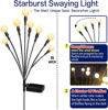 Picture of TONULAX Solar Garden Lights - New Upgraded Solar Swaying Light, Sway by Wind, Solar Outdoor Lights, Yard Patio Pathway Decoration, High Flexibility Iron Wire & Heavy Bulb Base, Warm White(2 Pack)