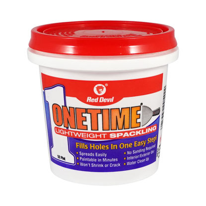Picture of Red Devil 0542 ONETIME Lightweight Spackling, 1/2 Pint, White, 8 Ounce