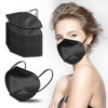 Picture of akgk KN95 Face Mask 50 PCS, Breathable Protection Masks, Individually Wrapped, 5-Ply KN95 Black Masks, Cup Dust Safety Masks