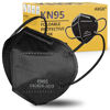 Picture of akgk KN95 Face Mask 50 PCS, Breathable Protection Masks, Individually Wrapped, 5-Ply KN95 Black Masks, Cup Dust Safety Masks