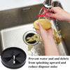 Picture of Garbage Disposal Splash Guards 3 3/8" Sink Baffle QCB-AM Replacement for InSinkErator Evolution Series, Upgraded Removable Quiet Collar Drain Plugs, Garbage Disposer Accessories, Black