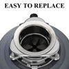 Picture of Garbage Disposal Splash Guards 3 3/8" Sink Baffle QCB-AM Replacement for InSinkErator Evolution Series, Upgraded Removable Quiet Collar Drain Plugs, Garbage Disposer Accessories, Black