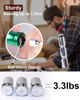 Picture of Push to Unlock,Katerk 6pcs 1/4 inch Hex Shank Aluminum Alloy Screwdriver Bit Holder Light-Weight Quick-Change Extension Bar Keychain Drill Screw Adapter Portable,Black Carabiner,Tool Gifts for Men
