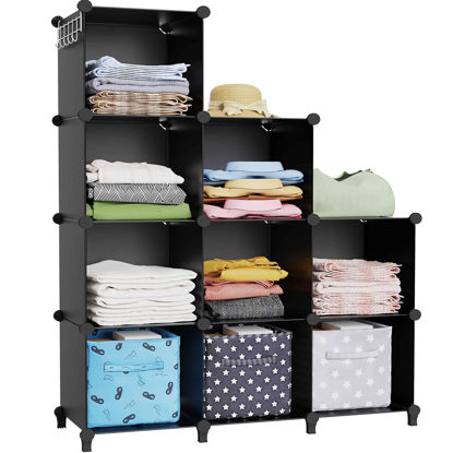 Picture of HOMIDEC Closet Organizer, 9-Cube Closet Organizers and Storage, Portable Closet Storage Shelves,Closet Organizer Storage Shelves, Clothes Storage Organizer for Garment Racks, Closet, Wardrobe