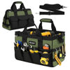Picture of UUP Heavy Duty Tool Bag 15-Inch, 16-Pocket Portable Empty Tool Box Organizer Storage, Toolbox Organization, Soft Handle Carrying Toolbag with Large Zipper, Father Day Dad Men Mechanic Birthday Gift