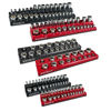 Picture of EACELIY 6Pcs Magnetic Socket Organizer Set, 1/2", 1/4" and 3/8" SAE & Metric Deep & Shallow Socket Holder Kit, Socket Trays，holds 143pcs Sockets (sockets not included)