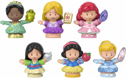 Picture of Fisher-Price Little People Toddler Toys Disney Princess Set with 6 Character Figures for Preschool Pretend Play Ages 18+ Months (Amazon Exclusive)