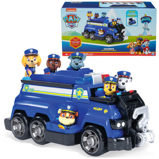 Picture of PAW Patrol Team Cruiser, Large Scale Vehicle with Exclusive Chase, Marshall, Skye, Rubble, Rocky & Zuma Action Figures, Toys for Boys & Girls Ages 3+