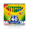 Picture of Crayola Ultra Clean Washable Markers (40ct), Coloring Markers for Kids, Coloring Book Marker Set, Gifts for Kids, Ages 3+