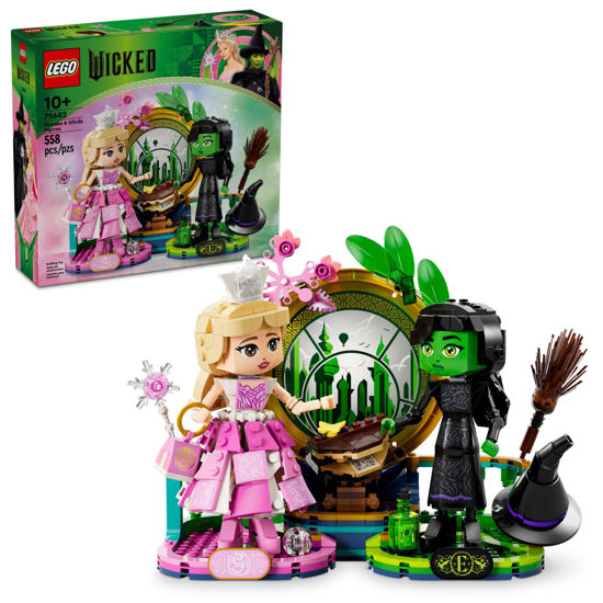 Picture of LEGO Wicked Elphaba & Glinda Figures Building Toys - Wicked Toys for Kids, Girls & Boys, Age 10+ - Buildable Wicked Dolls - Birthday Gift Idea - 75682