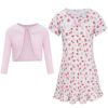 Picture of ZeroShop 100th Day of School Kids Old Lady Costume Girls Granny Dress 100 Year Grandma -6
