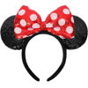 Picture of UNSPAZ Mouse Ears Headbands, Sequin Mouse Ears for Women Girls Boys, Shiny Bow Headband for Cosplay Costume Party Decorations Hair Accessories (Polka Dots)