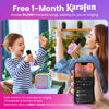 Picture of Mini Karaoke Machine for Kids, Christmas Birthday Gifts for Girls Boys Toy 4, 5, 6, 7, 8, 9, 10, 12+, Portable Bluetooth Speaker with 2 Wireless Mics, Karafun Premium Songs for All Ages(Purple)