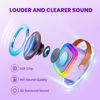 Picture of Mini Karaoke Machine for Kids, Christmas Birthday Gifts for Girls Boys Toy 4, 5, 6, 7, 8, 9, 10, 12+, Portable Bluetooth Speaker with 2 Wireless Mics, Karafun Premium Songs for All Ages(Purple)
