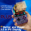 Picture of Miyoo Mini Plus Handheld Game Console 3.5-inch 640*480 IPS Screen 3000mAh Miyoo-Mini+ with Portable Case Transparent Purple
