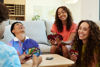 Picture of Mattel Games UNO Show ‘em No Mercy Card Game in Storage & Travel Tin for Kids, Adults & Family Night with Extra Cards, Special Rules & Tougher Penalties (Amazon Exclusive)