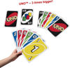 Picture of Mattel Games Giant UNO Card Game for Kids, Adults & Family Night with Oversized & Features for 2 to 10 Players
