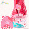 Picture of Original Squishmallows Calynda The Cow Premium Cloud Slime, 8 oz. Fluffy Slime, Strawberry Scented, 3 Fun Slime Add Ins, Pre-Made Slime for Kids, Great 6 Year Old Toys, Super Soft Sludge Toy