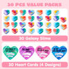 Picture of JOYIN 30 PCS Valentines Day Galaxy Slime Hearts for Kids Valentine Classroom Exchange Prizes, Party Favors, Gift Exchange