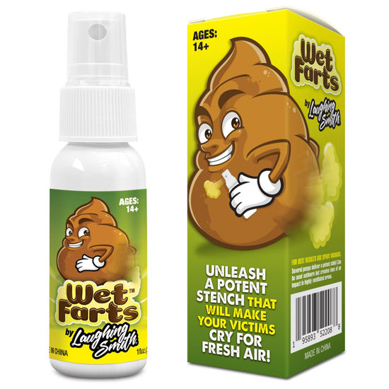 Picture of Laughing Smith - Wet Farts - Potent Stink Spray - Extra Strong Stink - Hilarious Gag Gifts & Pranks for Adults or Kids - Prank Stink Stuff - Non Toxic - Smells Like Really 'Bad' Gas