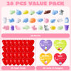 Picture of JOYIN 28 Mochi Squishy Toys Filled Hearts and Valentine Cards for Kids Valentine Classroom Exchange Party Favors, Kawaii Stress Relief Toys for Valentine Gift Exchange, Game Prizes and Carnivals Gift