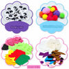 Picture of WATINC 6Pcs Hand Puppet Making Kit, Art Craft Felt Sock Puppet Toys, Creative DIY Make Your Own Pompoms Wiggle Googly Eyes Storytelling Role Play Party Supplies Gift for Girls Boys (Animals)