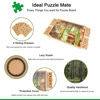Picture of ALL4JIG 1500 Piece Rotating Puzzle Board with Drawers and Cover,26"x35"Portable Wooden Jigsaw Puzzle Table for Adults Portable,Lazy Susan Spinning Puzzle Boards Birthday Gift for mom
