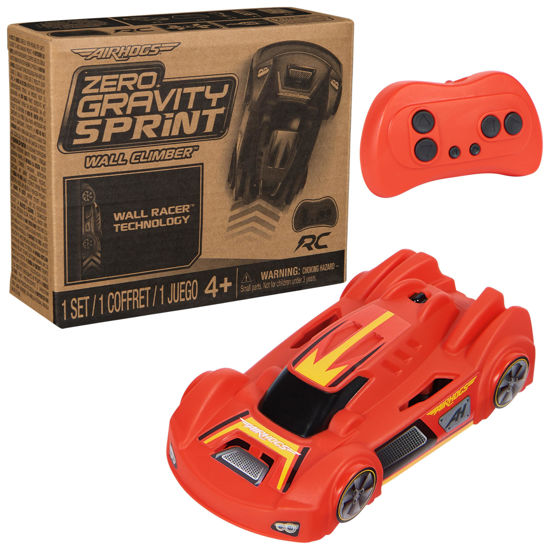 Picture of Air Hogs, Zero Gravity Sprint RC Car Wall Climber, Red USB Micro B Rechargeable Indoor Wall Racer, Over 4-Inches, Kids Toys for Kids Ages 4 and up