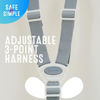 Picture of Swurfer Coconut Toddler Swing Comfy Baby Outdoor, 3- Point Adjustable Safety Harness, Secure, Safe Quick Locking System, Blister-Free Rope, Easy Installation, Ages 9 Months and Up, Ivo, White