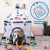 Picture of JOYIN Rocket Ship Play Tent Pop up Play Tent Kids Indoor Outdoor Spaceship Playhouse Tent Set