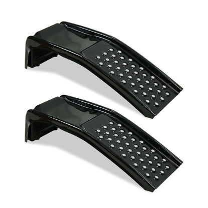 Picture of Rockland 4 Ton 8000 LBS Solid Steel Car Ramp Set, 35" L x 13" W x 9" H, Heavy Duty Auto Truck Ramps for Oil Change and Car Repair, Ideal for Easy Home Garage Maintenance (Pack of 2)