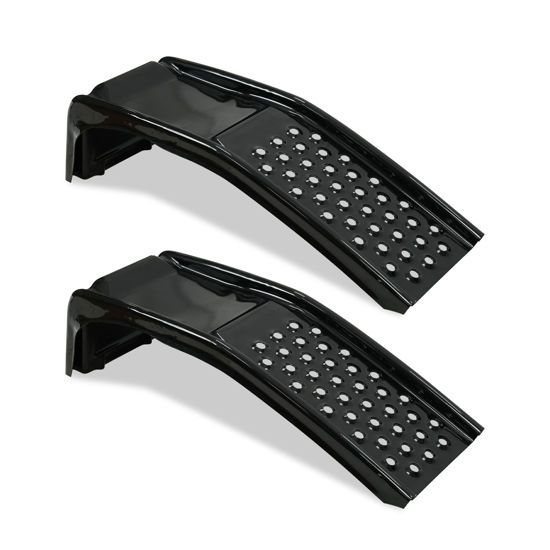 Picture of Rockland 4 Ton 8000 LBS Solid Steel Car Ramp Set, 35" L x 13" W x 9" H, Heavy Duty Auto Truck Ramps for Oil Change and Car Repair, Ideal for Easy Home Garage Maintenance (Pack of 2)