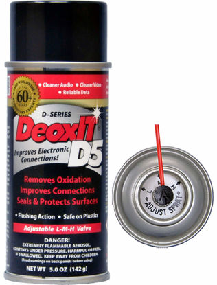 Picture of CAIG LABORATORIES DeoxIT D5S-6-LMH Spray, More Than A Contact Cleaner, 142g, Low-Med-High Valve, Pack of 1