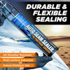 Picture of Professional Automotive Seam Sealer, Paintable Quick-Set Polyurethane Auto Body Seam Sealer for Metal Surfaces of Cars, Trucks, Etc, Includes Gloves & Tip - White RV Roof Sealant