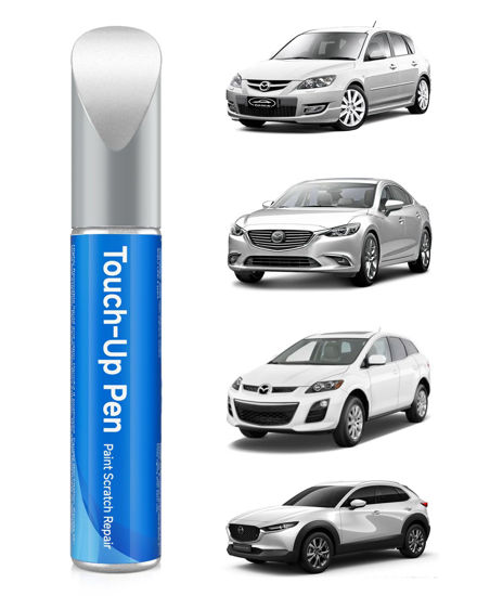 Picture of RSACET 25D/26G Snowflake White Pearl Tricoat Touch Up Paint Compatible with Mazda Exact Match Touch Up Paint Car Scratch Repair