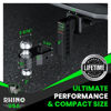 Picture of Rhino USA Adjustable Trailer Hitch (Fits 2-Inch Receiver) - Heavy Duty Aluminum Tow Hitches with 6-Inch Drop/Rise for Truck (12,500 LBS GTW) - Weatherproof Double Anti-Theft Locking Hitch Pins (Black)